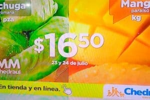 Ofertas Martimiércoles de frutas y verduras Chedraui 23 y 24 de julio 2024