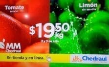 Ofertas Chedraui Martimiércoles de frutas y verduras 2 y 3 de julio 2024