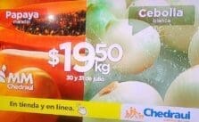 Ofertas Chedraui Martimiércoles de frutas y verduras 30 y 31 de julio 2024