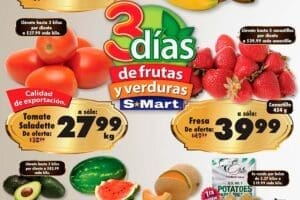 Frutas y Verdura S-Mart del 16 al 18 de julio 2024