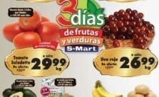 Ofertas S-Mart frutas y verduras del 16 al 18 de julio 2024