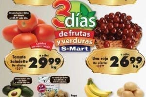 Folleto S-Mart frutas y verduras del 23 al 24 de julio 2024