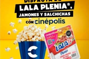 Promoción Cinépolis Lala Plenia Cupones de 2×1 en boletos, crepas, frappés y más