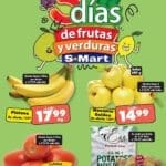 Ofertas S-Mart frutas y verduras del 17 al 19 de septiembre 2024