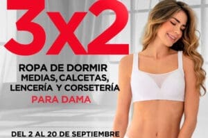 Sears: 3×2 en ropa de dormir, medias, calcetas, lencería y corsetería para Dama