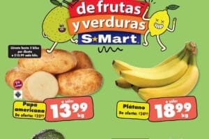 Folleto S-Mart frutas y verduras del 24 al 26 de septiembre 2024