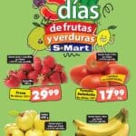 Ofertas S-Mart frutas y verduras del 1 al 3 de octubre 2024