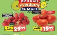 Ofertas S-Mart frutas y verduras del 8 al 10 de octubre 2024