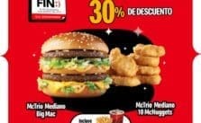 McDonald’s Buen Fin 2024: Cupón 30% de descuento en McTríos