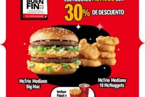 McDonald’s Buen Fin 2024: Cupón 30% de descuento en McTríos