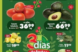 Folleto S-Mart frutas y verduras del 12 al 14 de noviembre 2024