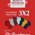 Sanborns: 3×2 en playeras Polo Club