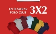 Sanborns: 3×2 en playeras Polo Club