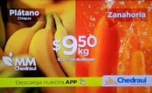 Martimiércoles Chedraui frutas y verduras 10 y 11 de diciembre 2024