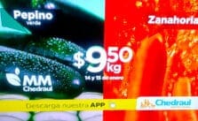 Ofertas Chedraui Martimiércoles de frutas y verduras 14 y 15 de enero 2025