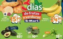 Ofertas S-Mart frutas y verduras del 25 al 27 de febrero 2025
