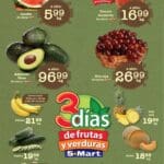 Ofertas S-Mart frutas y verduras del 8 al 10 de julio 2025