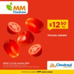 Martimiércoles Chedraui frutas y verduras 7 y 8 de octubre 2025