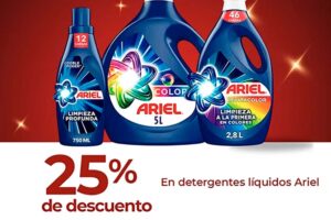 Chedraui: Ariel Detergente Líquido Colores y Mezclilla 80 lavadas 5L a $149